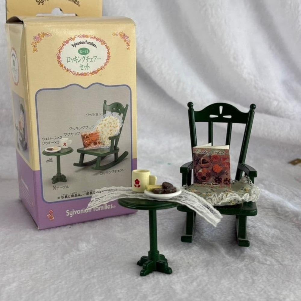 Sylvanian Families 1985 Rocking Chair Furniture Collectible Miniature Toy EPOCH